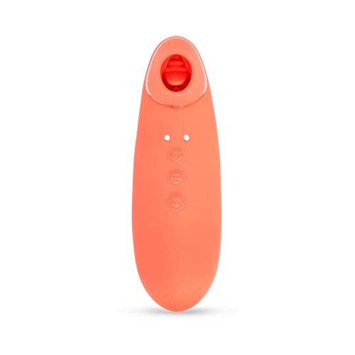 Nu Sensuelle Trinitii 3-en-1 Vibrador de Lengua de Succión Coral