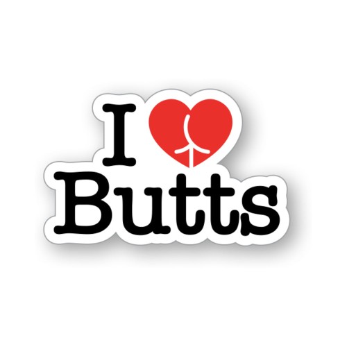 Pin de Esmalte I Love Butts