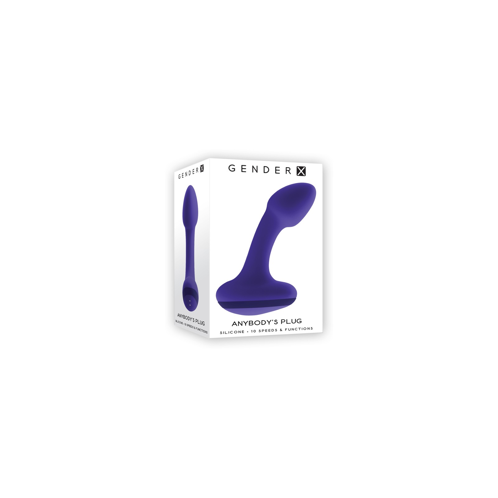 Gender X Anybody's Plug Rechargeable Silicone Purple