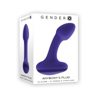 Gender X Anybody's Plug Rechargeable Silicone Purple