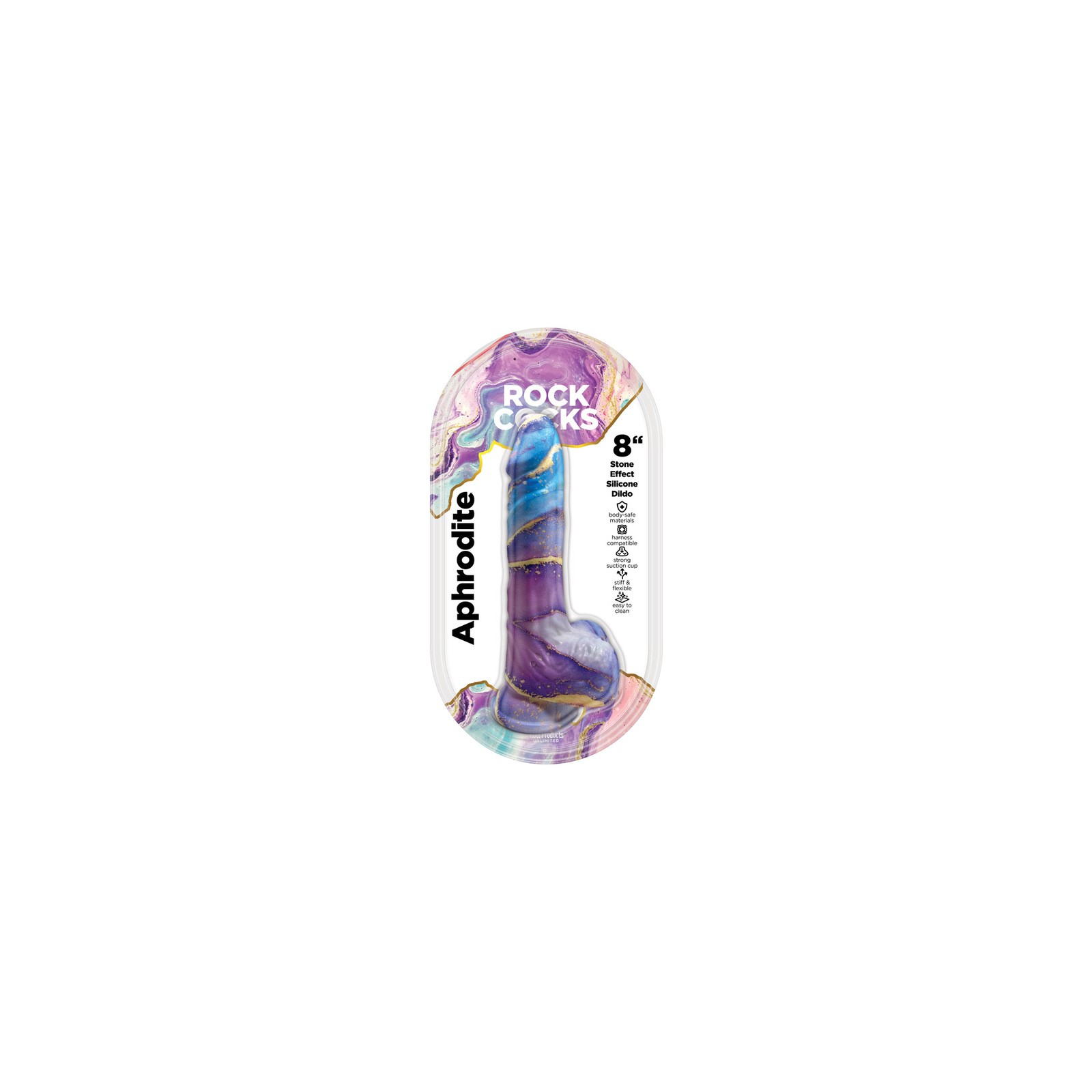 Rock Cocks Aphrodite Silicone Dildo 8 inch