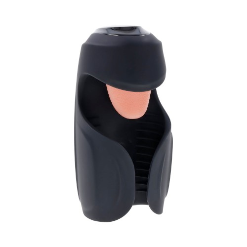 Zero Tolerance Lick The Tip Rechargeable Silicone Stroker Black