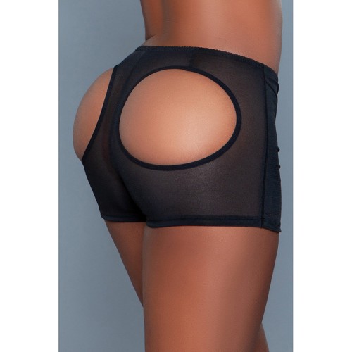 Boyshort Black con Aumento de Cola S - BeWicked