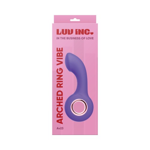 Luv Inc Av23 Vibrador de Anillo Arqueado Púrpura