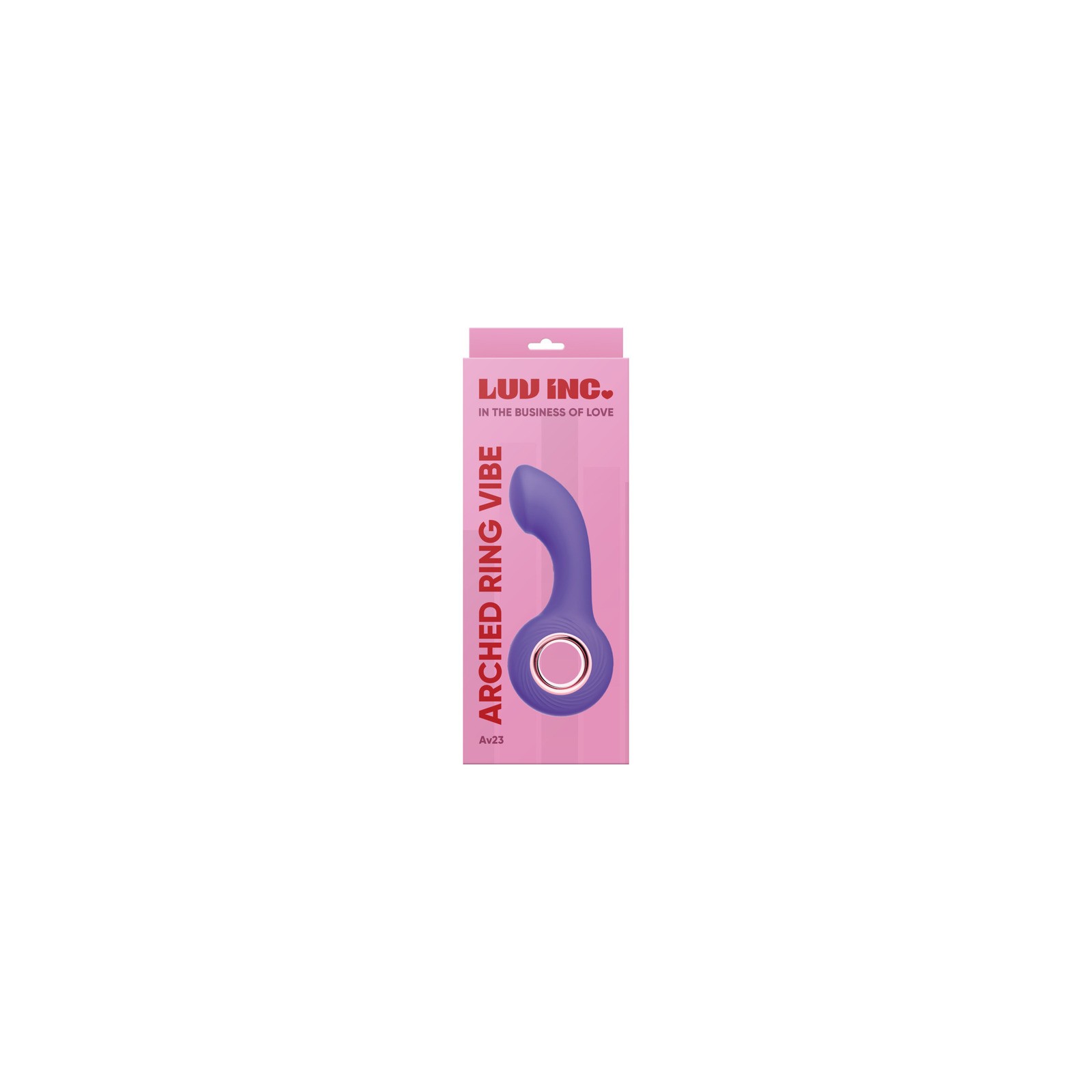 Luv Inc Av23 Vibrador de Anillo Arqueado Púrpura