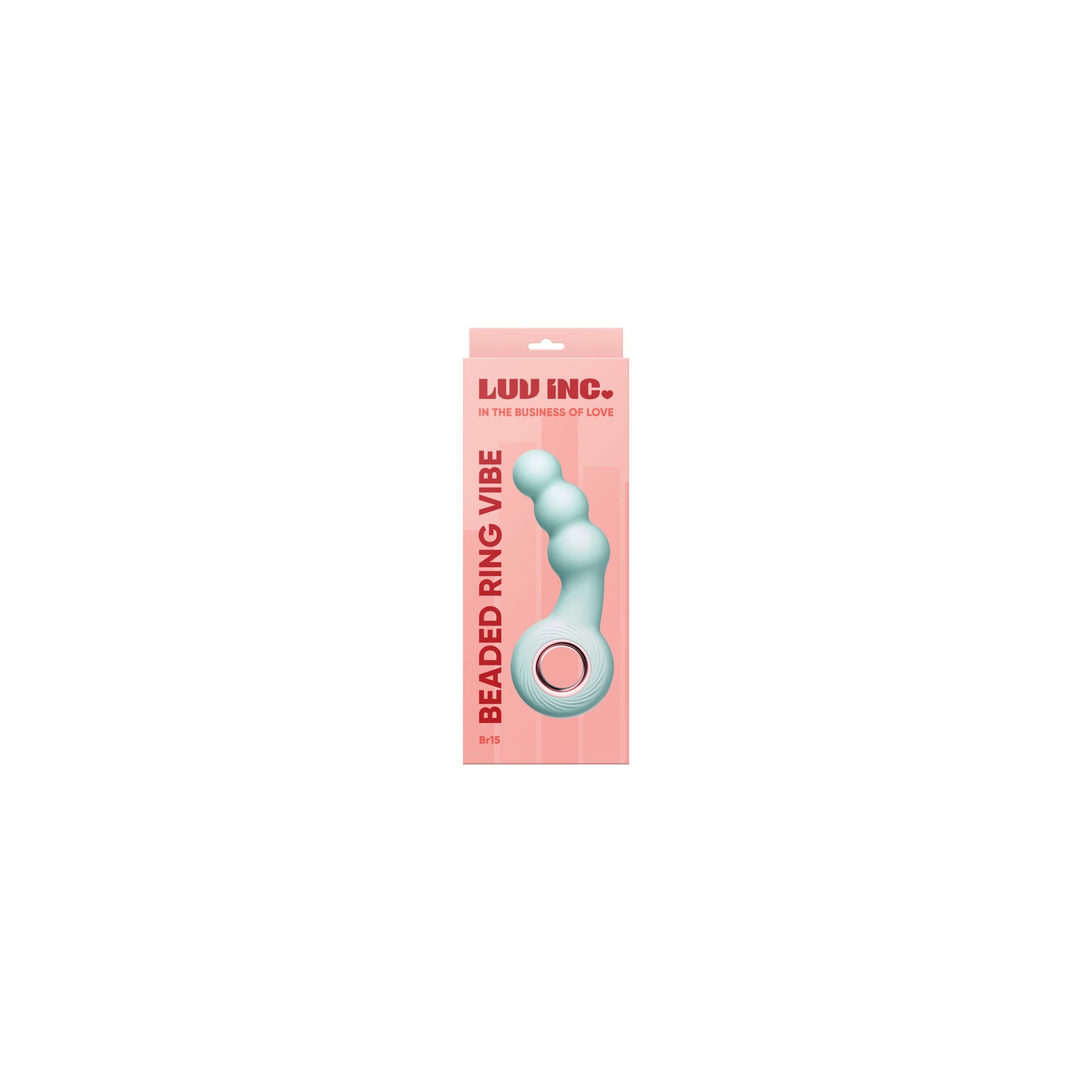 Vibrador Anillo con Perlas BR15 Verde de Luv Inc