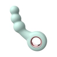 Vibrador Anillo con Perlas BR15 Verde de Luv Inc