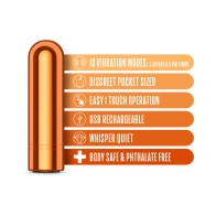 Kool Vibes Rechargeable Mini Bullet Tangerine - Vibrant Pleasure