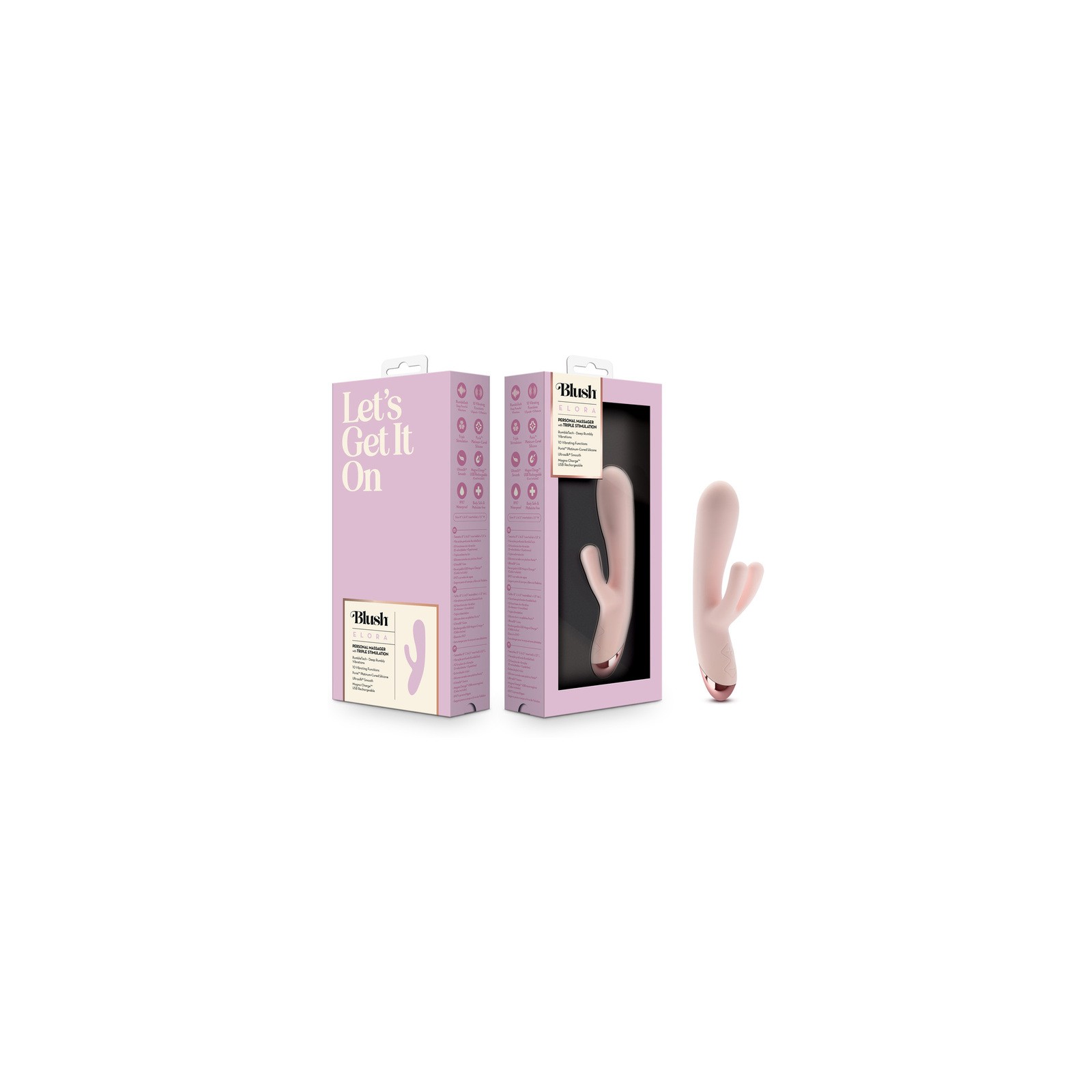 Vibrador Conejo Blush Elora Rosa - Placer Máximo