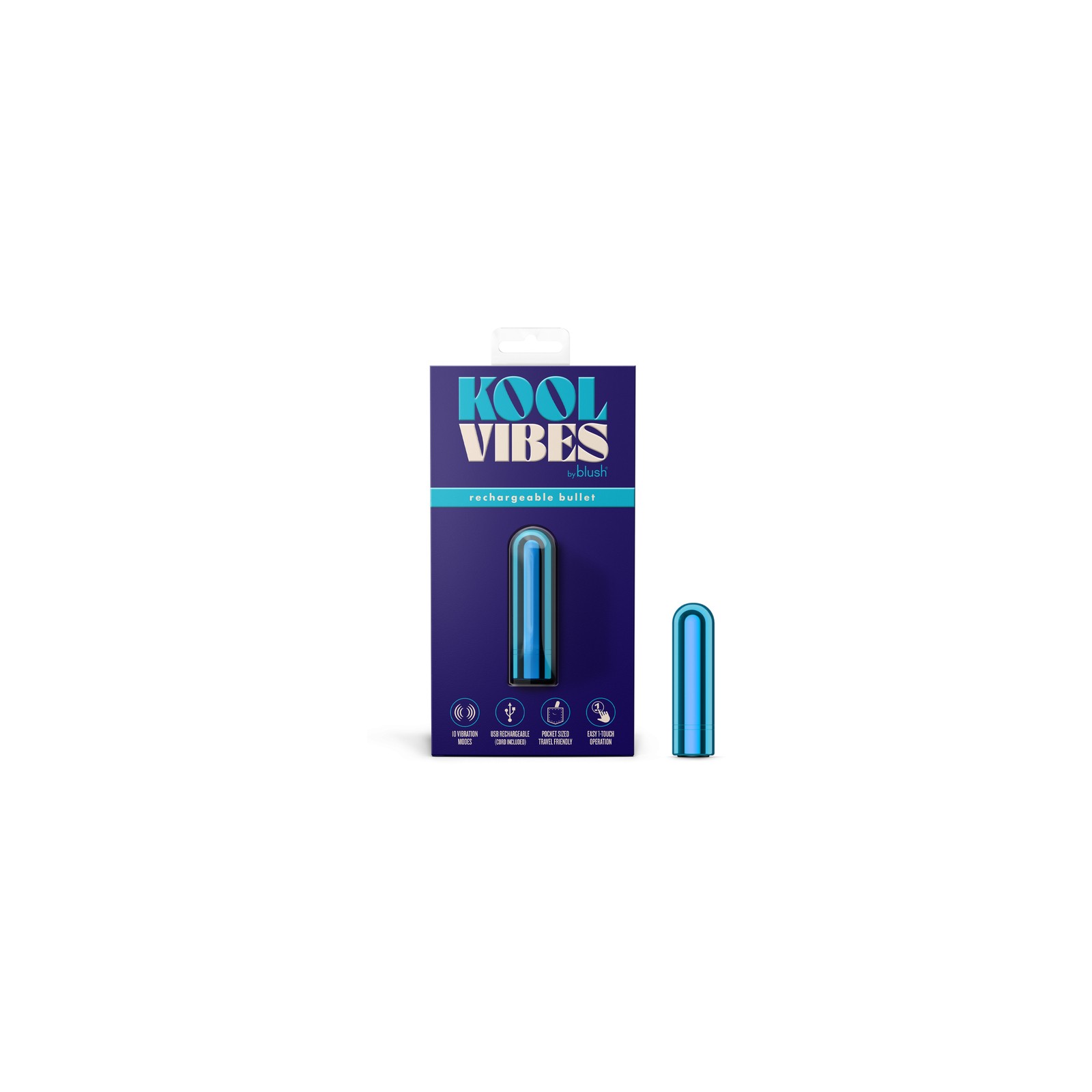 Kool Vibes Rechargeable Mini Bullet in Blueberry