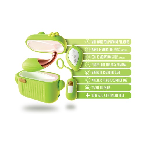 Blooming Bliss Vibrators Set - Green