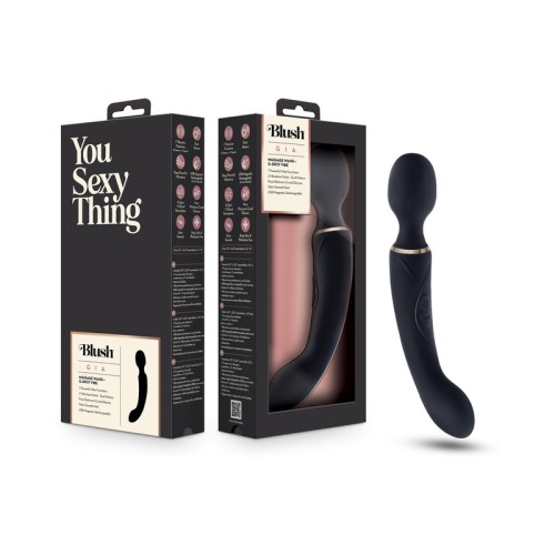 Blush Gia Black Dual End Massager for Intense Vibration