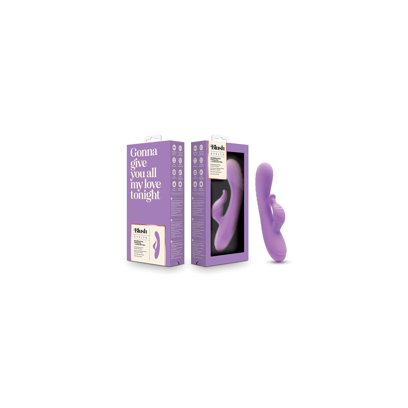 Vibrador Conejito Blush Evelyn para Satisfacción Total