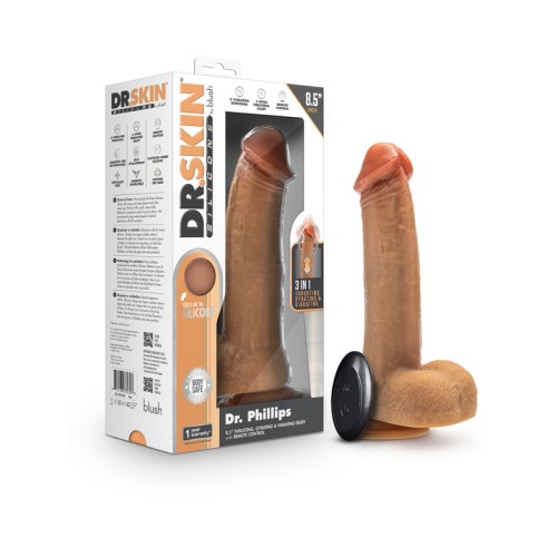 Dildo Silicona Dr. Phillips con Movimiento 8.5 in. Tan