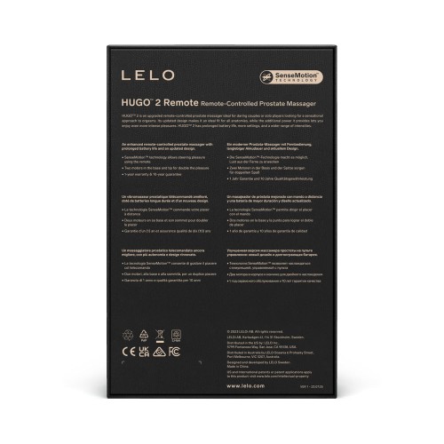 LELO HUGO 2 Masajeador Prostático Control Remoto