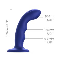 Dildo Tapping Wave Azul Noche Strap-On-Me