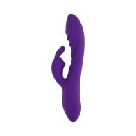 Evolved Wavy Rabbit Dual Stimulator Rechargeable Purple