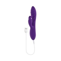 Evolved Wavy Rabbit Dual Stimulator Rechargeable Purple