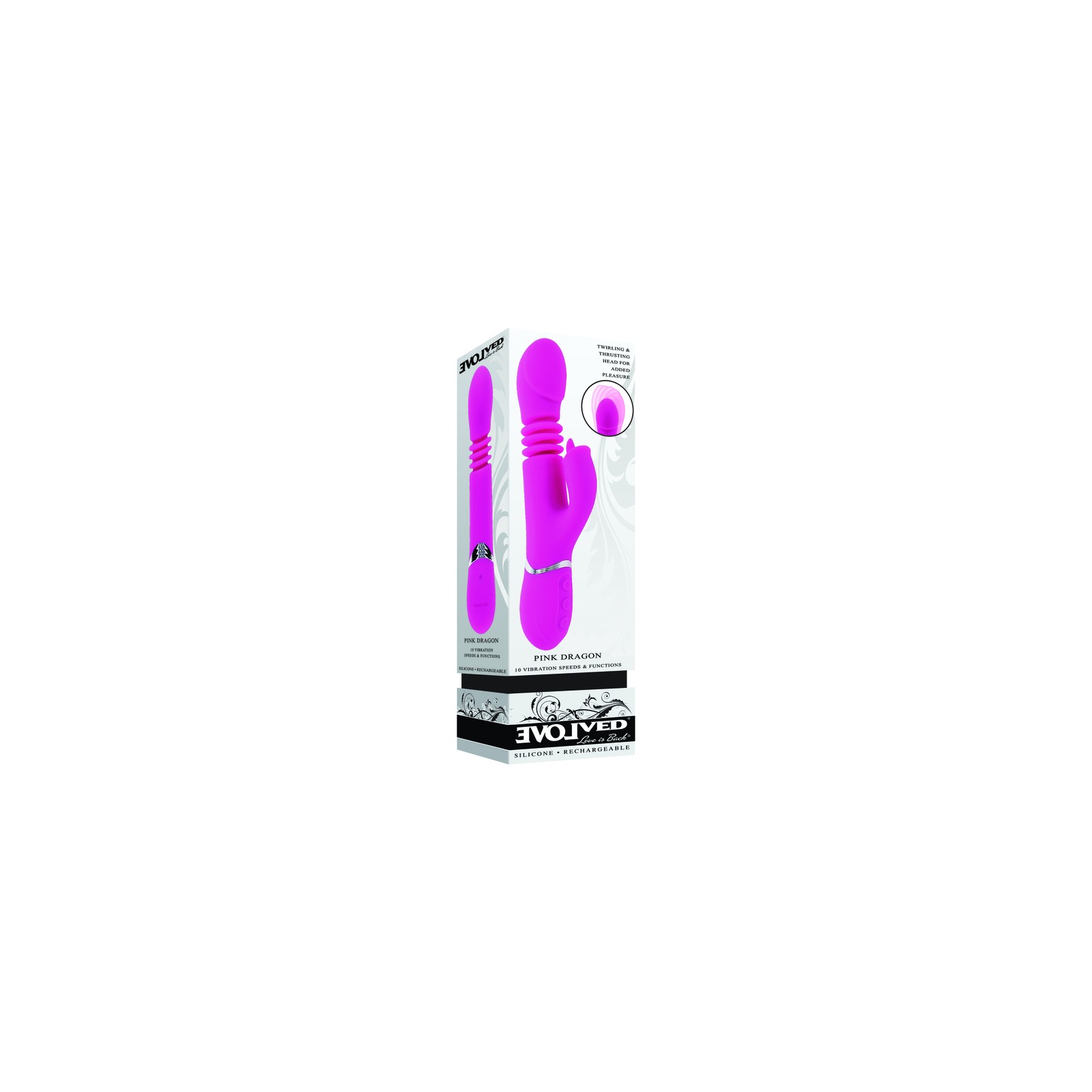 Evolved Pink Dragon Rechargeable Dual G-Spot Stimulator