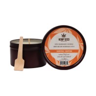 Earthly Body 3-in-1 Hemp Seed Massage Candle - Hippie Dippie