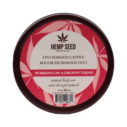 Earthly Body Hemp Seed 3-in-1 Massage Candle