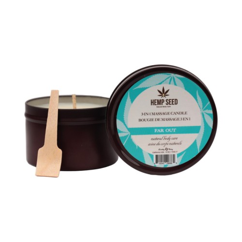 Earthly Body Hemp Seed 3-in-1 Massage Candle