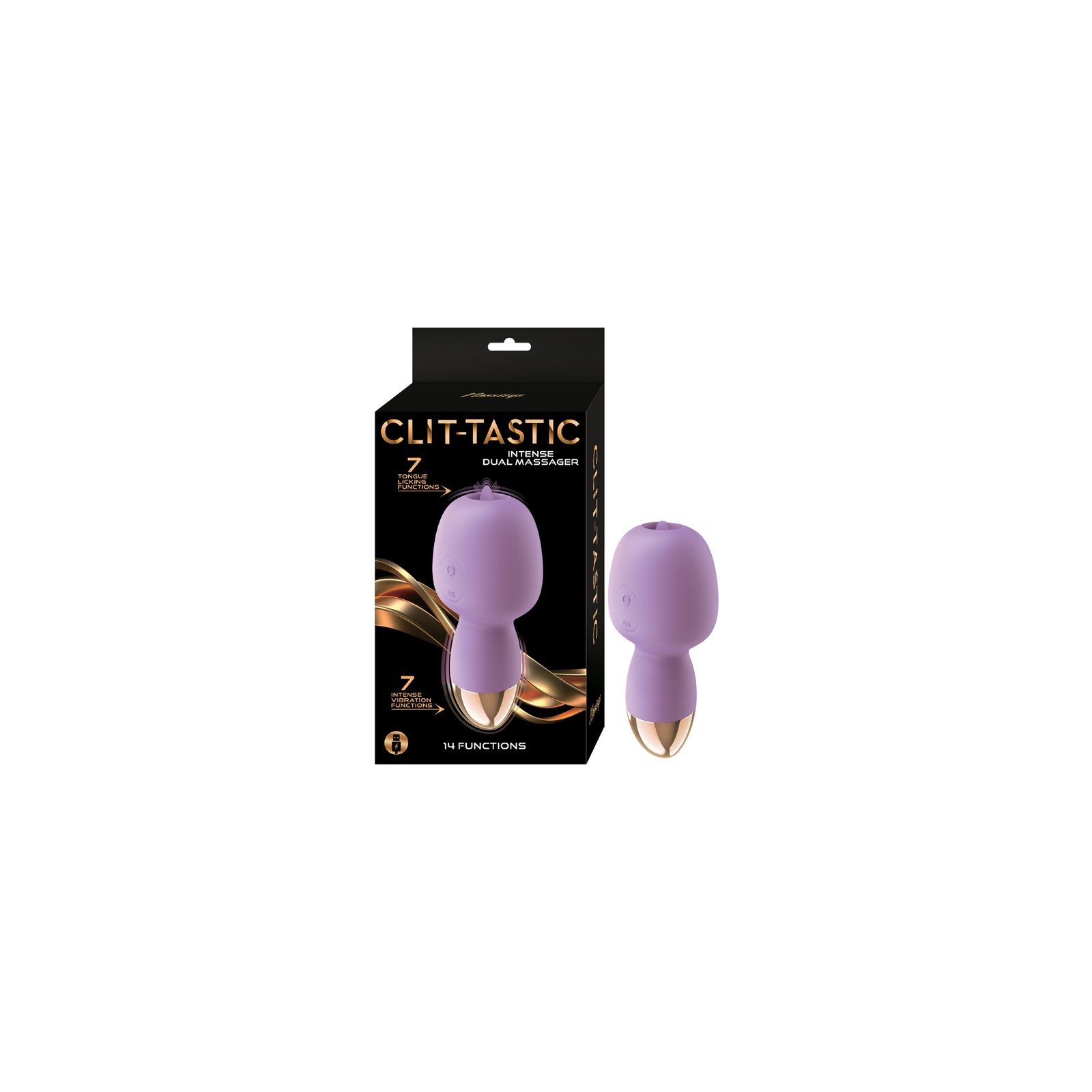 Clit-Tastic Intense Dual Massager Lavender - Maximize Your Pleasure