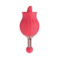 Clit-Tastic Rose Bud Dual Massager Red