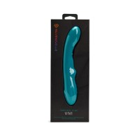 Vibrador Doble de Golpeo Nu Sensuelle Vivi - Verde Esmeralda