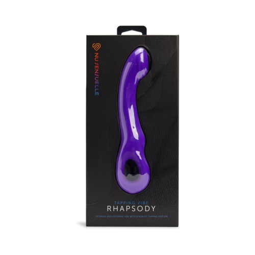 Vibrador Tapping Nu Sensuelle Rhapsody Púrpura Profundo