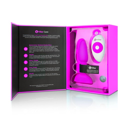 Plug de Control Remoto b-Vibe Rimming Petite Fucsia