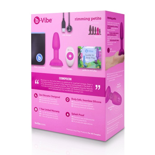 b-Vibe Rimming Petite Remote Control Plug Fuchsia