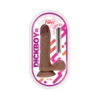 Dildo Dickboy Vibes 8 en. con Bullet Recargable Chocolate