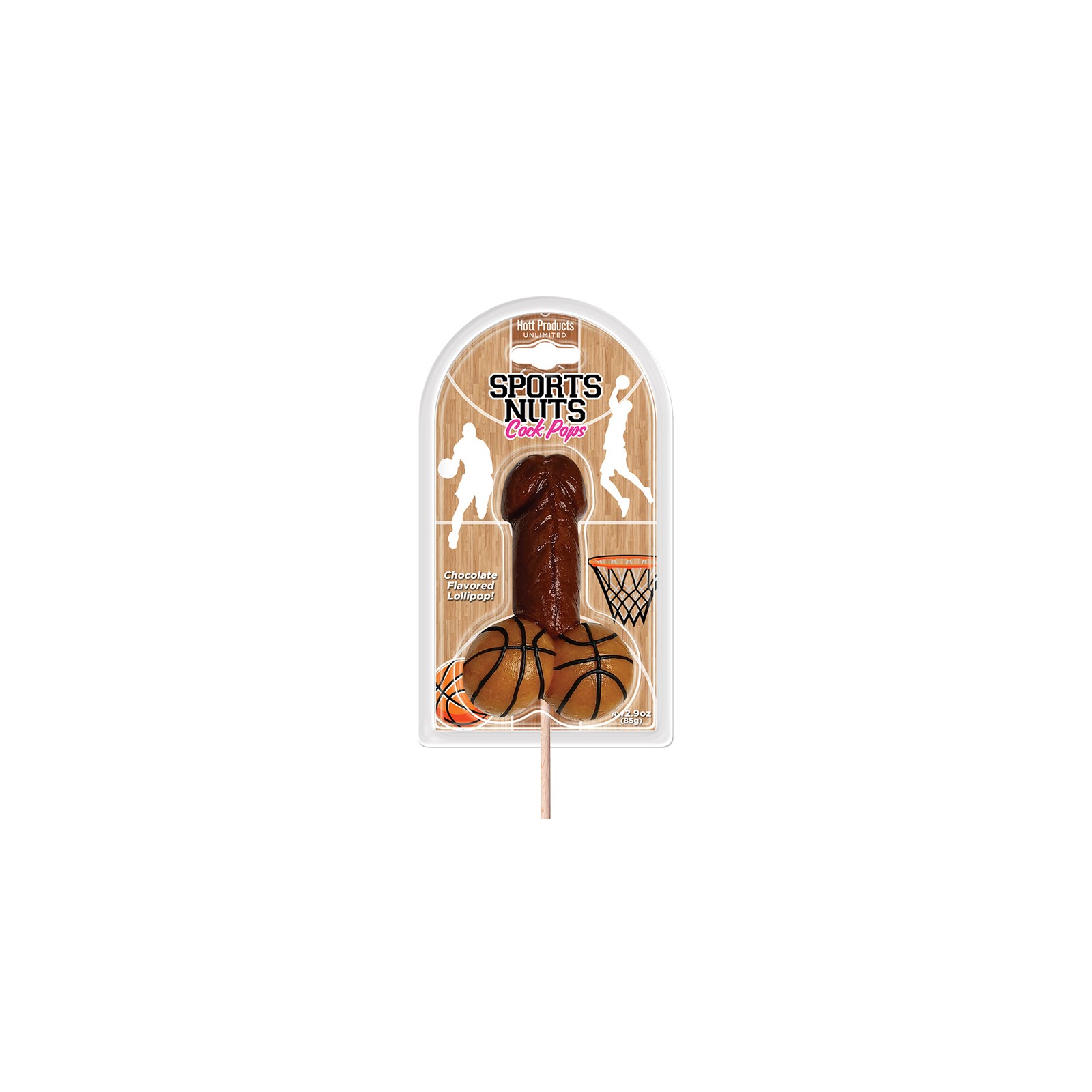 Chupetines de Chocolate Sports Nuts Cock Pop Basketballs