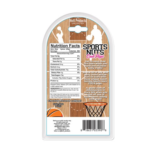 Sports Nuts Cock Pop Chocolate Basketballs