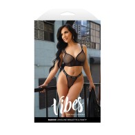 Conjunto Lencería Fantasía Vibes Baddie Bralette y Panty L/XL