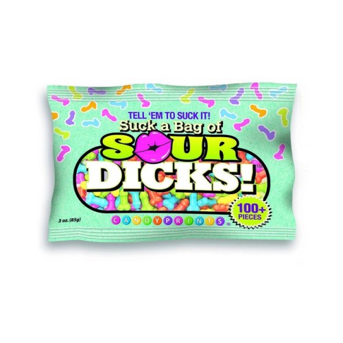 Suck A Bag Of Sour Dicks! 3 oz. Bag - Cheeky Candy