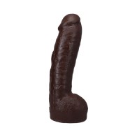 The Realistic Cock Hung Dildo de 12 in. ULTRASKYN Vac-U-Lock Chocolate