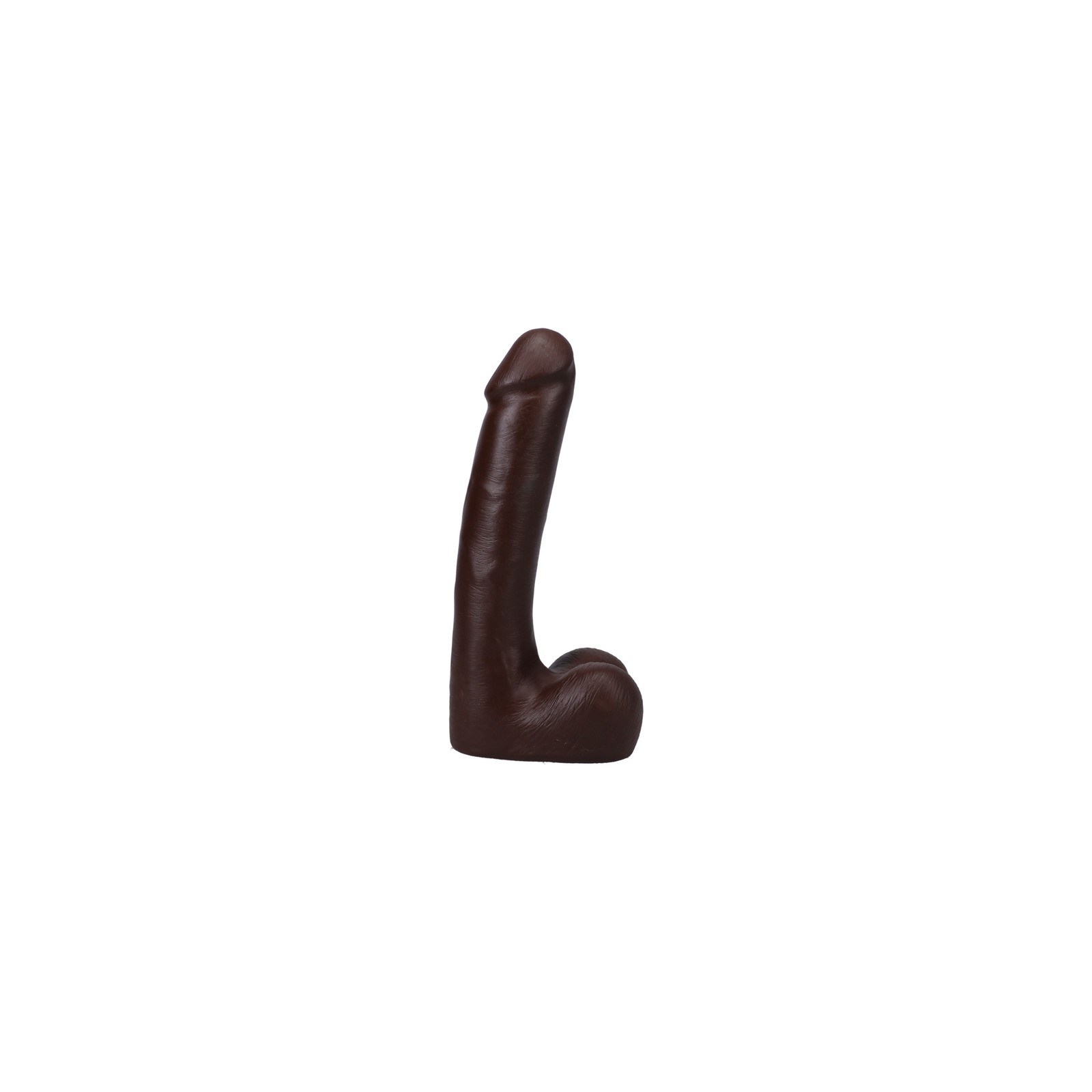 The Realistic Cock 9 in. ULTRASKYN Dildo with Balls Chocolate for Authentic Pleasure