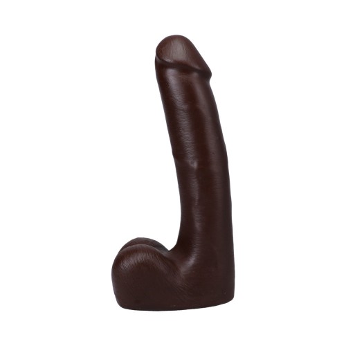 The Realistic Cock 9 in. ULTRASKYN Dildo with Balls Chocolate for Authentic Pleasure