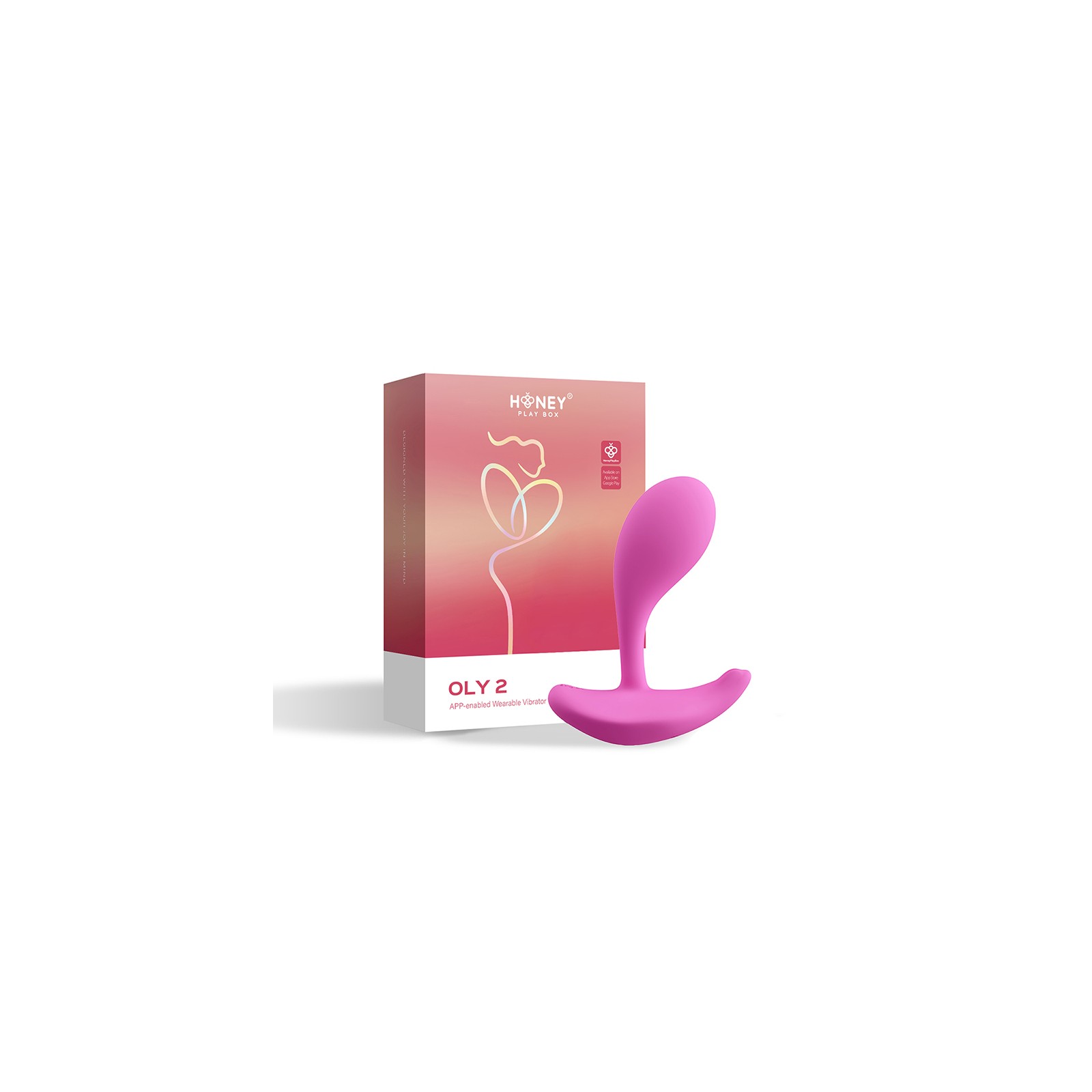 Honey Play Box Oly 2 Vibrador Portátil con App Rosa