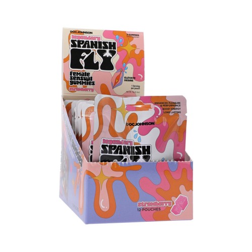 Gummies Sensuales para Mujeres Spanish Fly Sabor Fresa 12-Pack