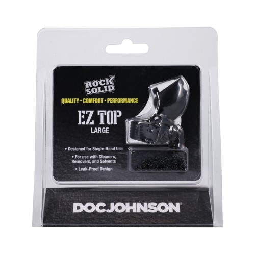 Rock Solid EZ Top Leak-Proof Cap for Easy Use