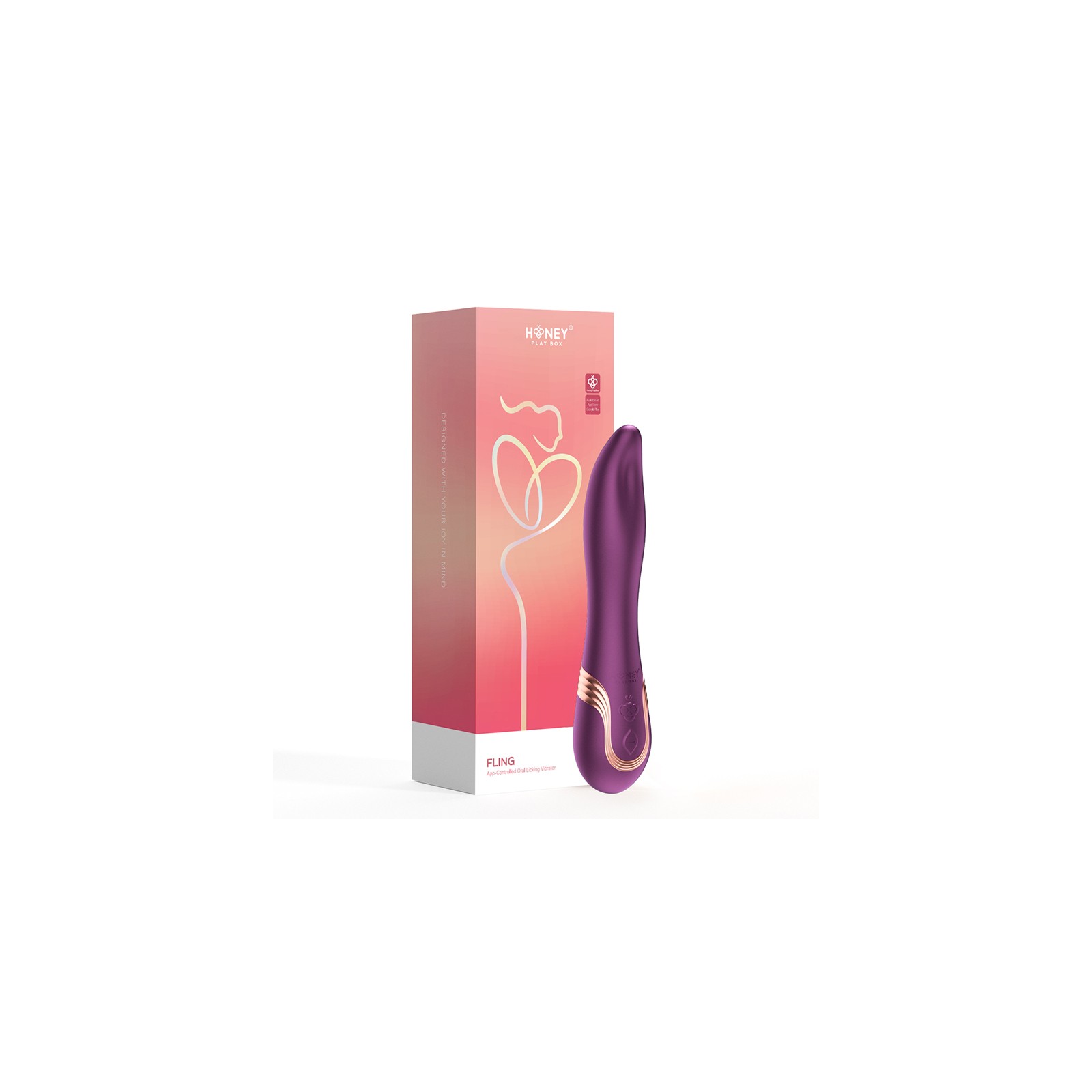 Honey Play Box Fling Oral Licking Vibrator