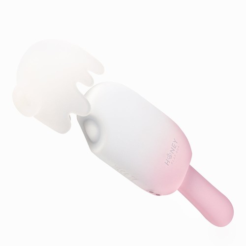 Bite Me Sucking & Vibrating Cream Pop Stimulator - Honey Play Box