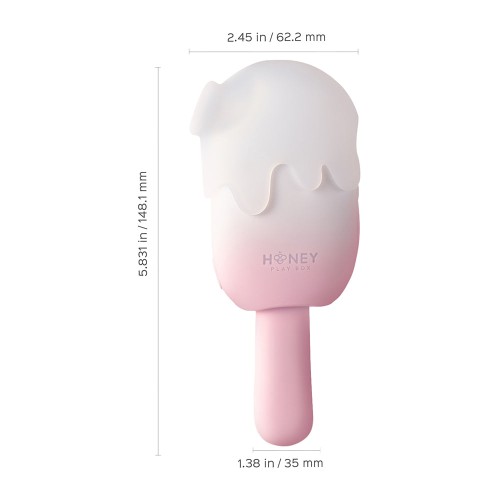 Bite Me Sucking & Vibrating Cream Pop Stimulator - Honey Play Box