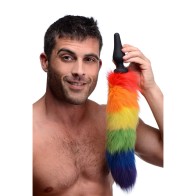 Tailz Rainbow Tail Silicone Butt Plug for Fun Play