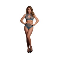 Le Desir Duo Net Key-Hole Bra Set - Alluring Elegance