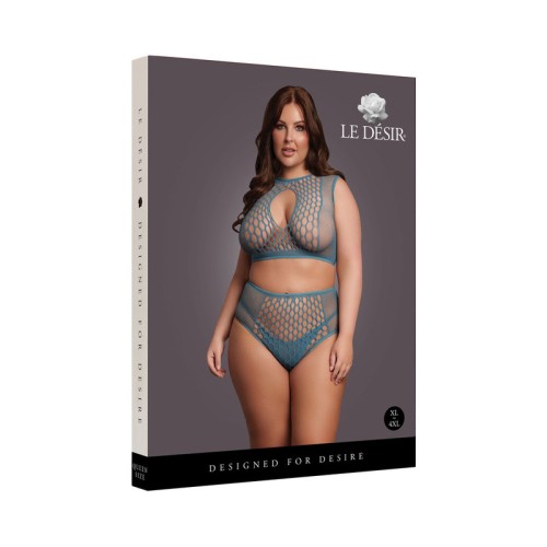 Le Desir Duo Net Key-Hole Bra Set