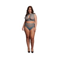 Le Desir Duo Net Key-Hole Bra Set